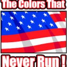 6" printed Military patriotic colors never run vinyl decal sticker for any smooth surface.