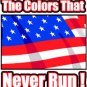 6" printed Military patriotic colors never run vinyl decal sticker for any smooth surface.
