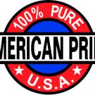 6" printed Military patriotic 100% pure vinyl decal sticker for any smooth surface.