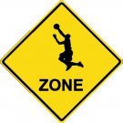 6" printed Basketball sports vinyl decal sticker for any smooth surface.