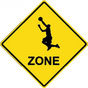 6" printed Basketball sports vinyl decal sticker for any smooth surface.