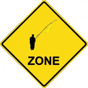 6" printed Fly fishing sports vinyl decal sticker for any smooth surface.