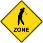 6" printed Golfer sports vinyl decal sticker for any smooth surface.