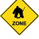 6" printed Hockeygoalie sports vinyl decal sticker for any smooth surface.