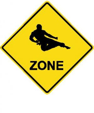 6" printed Karate kick sports vinyl decal sticker for any smooth surface.