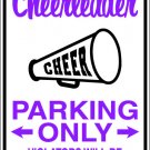 9"x12" SPT17 CHEERLEADER Aluminum Novelty Parking sign for indoor or outdoor use.