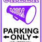 9"x12" SPT21 CHEER MOM Aluminum Novelty Parking sign for indoor or outdoor use.