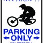 9"x12" SPT32 MOTORCROSS PARKING ONLY Aluminum Novelty Parking sign for indoor or outdoor use.