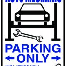 9"x12" SPT54 AUTO MECHANIC Aluminum Novelty Parking sign for indoor or outdoor use.