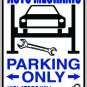 9"x12" SPT54 AUTO MECHANIC Aluminum Novelty Parking sign for indoor or outdoor use.
