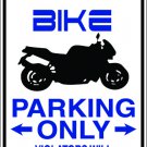 9"x12" SPT63 SPORT BIKE Aluminum Novelty Parking sign for indoor or outdoor use.