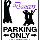 9"x12" SPT93  BALLROOM DANCERS Aluminum Novelty Parking sign for indoor or outdoor use.