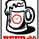 9"x12" MISC8 Beer:30 Aluminum Novelty Parking sign for indoor or outdoor use.