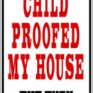 9"x12" MISC14  Child proofed Aluminum Novelty Parking sign for indoor or outdoor use.
