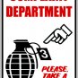9"x12" MISC16 Complaint dept Aluminum Novelty Parking sign for indoor or outdoor use.
