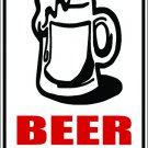 9"x12" MISC26 Beer Aluminum Novelty Parking sign for indoor or outdoor use.