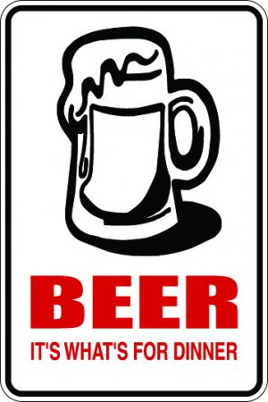 9"x12" MISC26 Beer Aluminum Novelty Parking sign for indoor or outdoor use.
