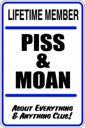 9"x12" MISC39 Lifetime member Aluminum Novelty Parking sign for indoor or outdoor use.