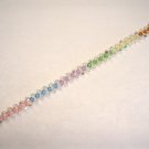 Swarovski woven rainbow bracelet