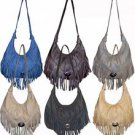 Ladies Large Leather Hobo Bags With Fringe