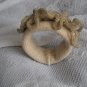 Knitted bracelet, cotton - linen