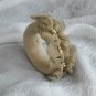 Knitted bracelet, cotton - linen