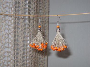 Linen earrings