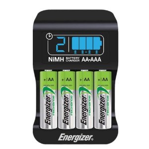 Energizer CHP4WB4 Recharge Smart AA/AAA Charger with 4 AA NiMH Batteries