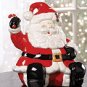 SANTA CANDY CANE COOKIE JAR