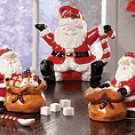 SANTA TEAPOT SUGAR CREAMER SET