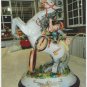 Three boys in a horse, Capodimonte Porcelain