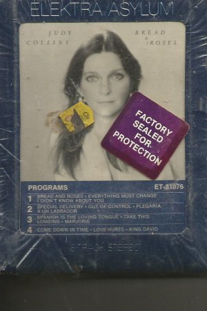 STILL SEALED NOS 8 TRACK TAPE JUDY COLLINS BREAD AND ROSES