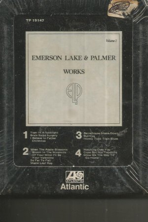 EMERSON LAKE & PALMER WORKS VOL 2 STILL SEALED 8 TRACK TAPE