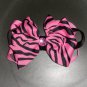 Pink Zebra 4 inch HOT bow!