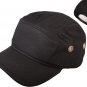 Cadet Hat w/Curved Brim (Black)