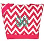 Hot Pink Chevron Tote Bag