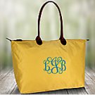 Solid Banana Yellow Large Tote Bag