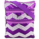 Purple Sequin Crossbody