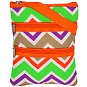 Lime Green and Khaki Chevron Hipster with Orange Trim