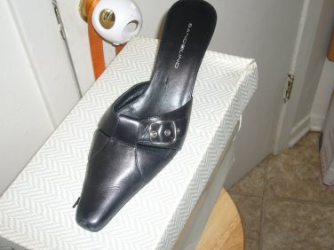 Black Mules With Heel