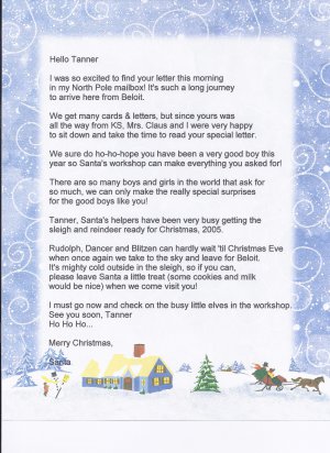 Letter From Santa #1