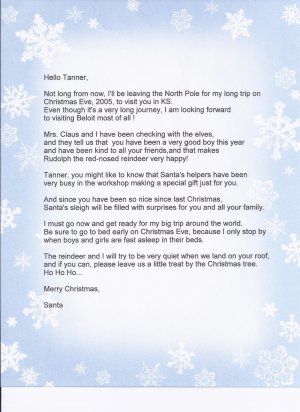 Letter From Santa #2