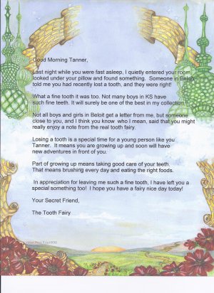 Letter From The Tooth Fairy