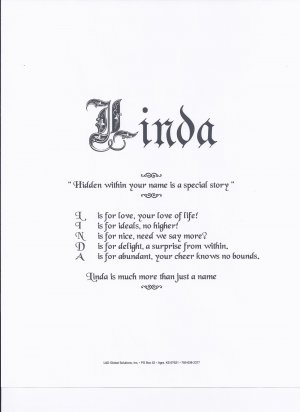 First Name Poem