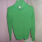 NEEDLEWORKS WOMANS COWL NECK SWEATER, SIZE LARGE