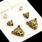 FASHION LEOPARD EARRINGS GOLD/SILVER