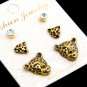 FASHION LEOPARD EARRINGS GOLD/SILVER