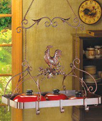 Country Rooster Kitchen Rack