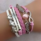Bracelet Heart Where there's a will there's a way bracelets with exquisite gift box