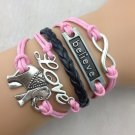 Bracelet LOVE Believe Elephants bracelets with exquisite gift box